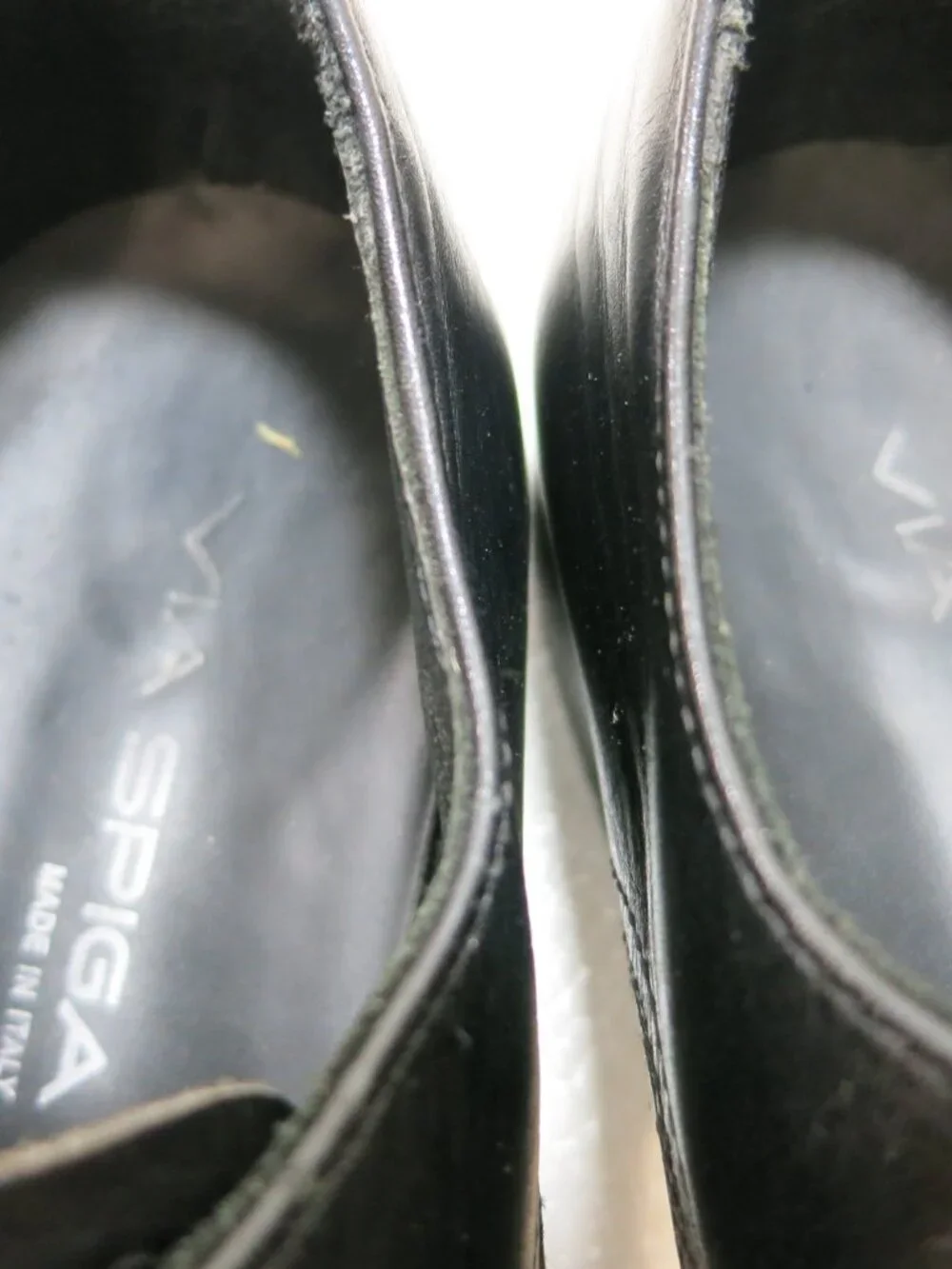 Via Spiga Black Leather Dress Oxfords Men's Footwear Formal Shoes Italy Sz 8